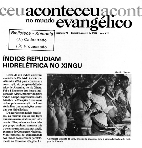 Aconteceu no Mundo Evangélico (n. 74, out. 1989.)